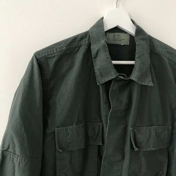 80s Nato Cotton Ripstop Field Shirt. Made in USA - Picture 2 of 10